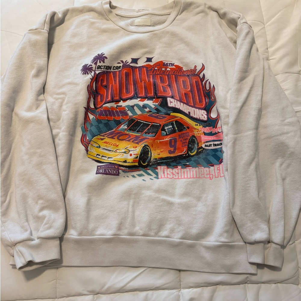 MOTHER White Crewneck Sweater